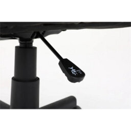 Black Home Office Chair Pu Leather Computer Desk Chair Swivel Armless Chair For Study - thumbnail 6