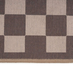 Loomed Machine Washable Doormat Checkerboard Non Slip Front Door Mat 60Cm X 110Cm - thumbnail 3