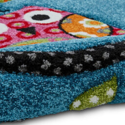 Blue Kids Modern Easy To Clean Animal Graphics Pictorial Rug For Dining Room-120Cm X 170Cm - thumbnail 6