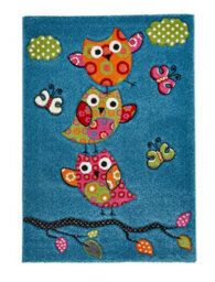 Blue Kids Modern Easy To Clean Animal Graphics Pictorial Rug For Dining Room-120Cm X 170Cm - thumbnail 8