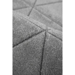 Melrose Solid Grey Lines Design Indoor X-Large Area Rug 12mm Pile Height 200/290Cm - thumbnail 2