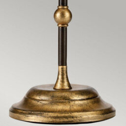 Luminosa Lighting Elstead Amarilli Table Lamp With Round Tapered Shade, Bronze With Gold Patina - thumbnail 3