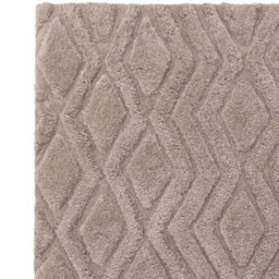 Dark Beige Modern Shaggy Easy To Clean Geometric Dining Room Bedroom And Living Room Rug-200Cm X 290Cm - thumbnail 3