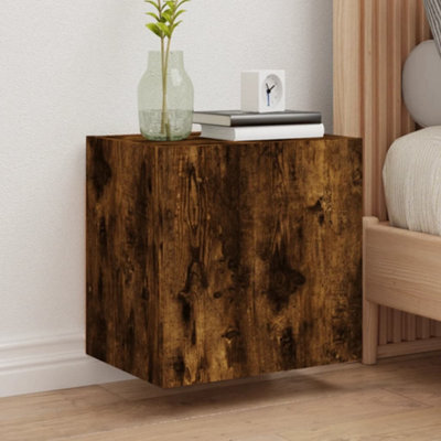 Walplus Tv Wall Cabinets 2 Pcs Smoked Oak 40.5X30X40 Cm Engineered Wood - image 1