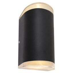 Long Life Lamps Company Modern 6W Led Double Outdoor Wall Light Black Warm White Zlc319Ww - thumbnail 1