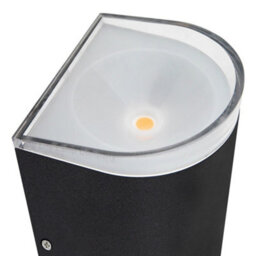 Long Life Lamps Company Modern 6W Led Double Outdoor Wall Light Black Warm White Zlc319Ww - thumbnail 5