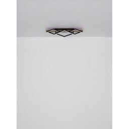 Luminosa Lighting Luminosa Obrien 82X31Cm Integrated Led Semi Flush Ceiling Light Matt Black 5X Led 3000K - thumbnail 7