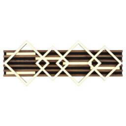 Luminosa Lighting Luminosa Obrien 82X31Cm Integrated Led Semi Flush Ceiling Light Matt Black 5X Led 3000K - thumbnail 4