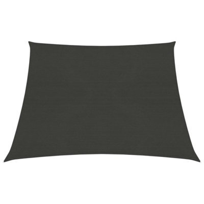 Berkfield Sunshade Sail 160 G/m2 Anthracite 3/4X3 M Hdpe - image 1