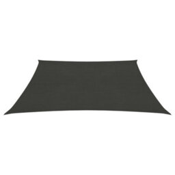 Berkfield Sunshade Sail 160 G/m2 Anthracite 3/4X3 M Hdpe - thumbnail 2