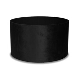 Valuelights Reni Black Velvet Drum Ceiling Lamp Shade (D)25Cm