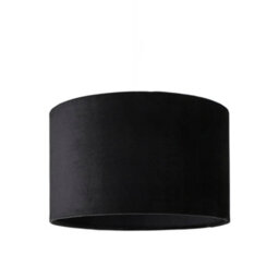 Valuelights Reni Black Velvet Drum Ceiling Lamp Shade (D)25Cm - thumbnail 6