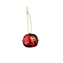 Melody Maison Set Of 8 Red Hanging Bell Christmas Decorations - 4Cm - thumbnail 6