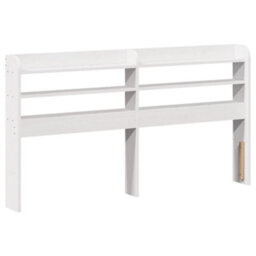 Walplus Bed Frame With Headboard Without Mattress White 140X200 Cm - thumbnail 5