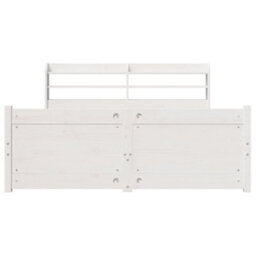 Walplus Bed Frame With Headboard Without Mattress White 140X200 Cm - thumbnail 6
