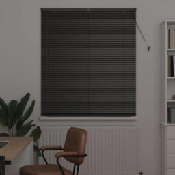Walplus Window Blind With Curtains Manual Black Aluminium - thumbnail 3