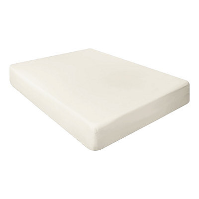 "Ameha Fitted Sheet 40Cm Extra Deep Pocket Bed Sheets Elastic Corners Soft Microfiber Fitted Sheet 16"" (Cream,single 91X 190 Cm)" - image 1
