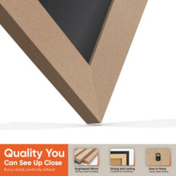 "AK Frames 25X17"" Rose Gold Modern Vinyl Record Frame With Black Mount For 12 Inch Lp Cover & Disc - Overlapped Design" - thumbnail 3