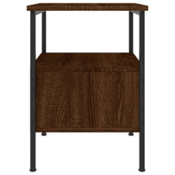 Berkfield Bedside Cabinet Brown Oak 34X36X50 Cm Engineered Wood - thumbnail 7