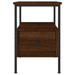 Berkfield Bedside Cabinet Brown Oak 34X36X50 Cm Engineered Wood - thumbnail 6