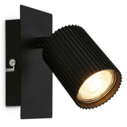 Briloner Black Metal Wall Light Spotlight Reading Lamp Gu10 Bulb Sold Separately Hallway Living Room Bedroom