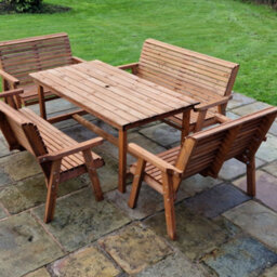 Churnet Valley Garden Furniture Ltd Valley Seat 10 Set 2X2B 2X3B 1795 Table - thumbnail 5