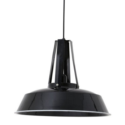 Life Interiors Dilara Metal Ceiling Light, Hanging Lamp Pendant Light Fixture, Black - image 1