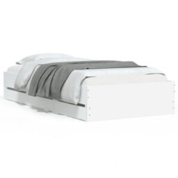 Berkfield Bed Frame With Drawers Without Mattress White 100X200 Cm - thumbnail 2