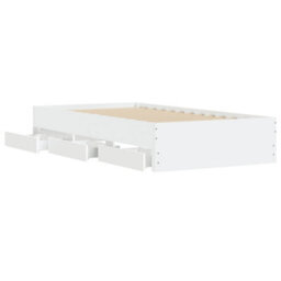 Berkfield Bed Frame With Drawers Without Mattress White 100X200 Cm - thumbnail 5