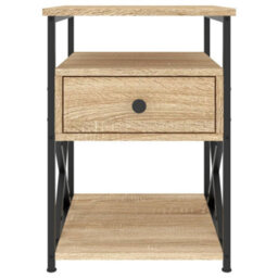 Berkfield Bedside Cabinet Sonoma Oak 40X42X55 Cm Engineered Wood - thumbnail 5