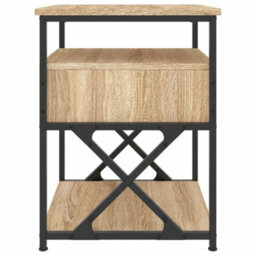 Berkfield Bedside Cabinet Sonoma Oak 40X42X55 Cm Engineered Wood - thumbnail 7