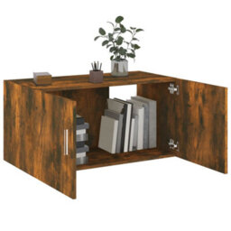 Walplus Wall Mounted Cabinet Smoked Oak 80X39X40 Cm Engineered Wood - thumbnail 4