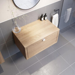 Affine Bathroom Wall Hung Vanity Unit Cabinet Storage Drawer 800mm Furniture Soft Close - thumbnail 3