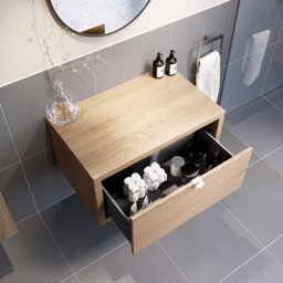 Affine Bathroom Wall Hung Vanity Unit Cabinet Storage Drawer 800mm Furniture Soft Close - thumbnail 4