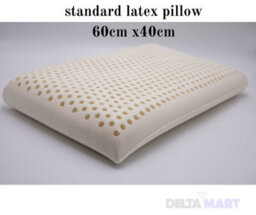 Natural Latex Pillow  60X40X13Cm Hypoallergenic, Eco Friendly, And Breathable Duvex