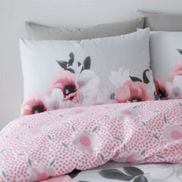 Gc Gaveno Cavailia Floral Fantasy Duvet Cover Double 3Pc Set,reversible Blush Pink Soft Bedding Double Size Quilt Cover. - thumbnail 3