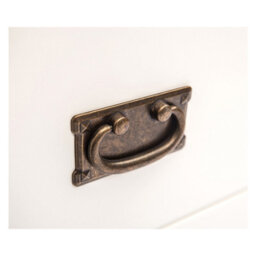 Cabinet Bits Lovere 3 Drawer Desk - Dressing Table Brass Drop Handle - thumbnail 8