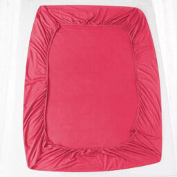 Ameha 100% Cotton Jersey Fitted Sheet Pink Soft Anti Allergy 30Cm Extra Deep Easy Care Double Bed Sheet 137 X 190Cm - thumbnail 6