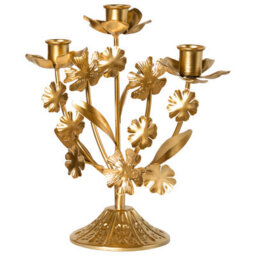 Beliani Candle Holder Ramada Metal 25 Cm Gold - thumbnail 4