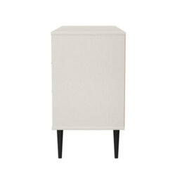 Fuji 6 Drawer Midi Chest Of Drawers In Grey Matt (Ready Assembled) - thumbnail 3