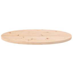 Berkfield Table Top 70X35X2.5 Cm Solid Wood Pine Oval - thumbnail 3