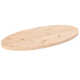 Berkfield Table Top 70X35X2.5 Cm Solid Wood Pine Oval - thumbnail 1