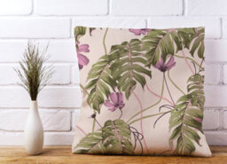 Warren Reed Designer Pink Cosmos Flowers Cushions 45Cm X 45Cm - thumbnail 2