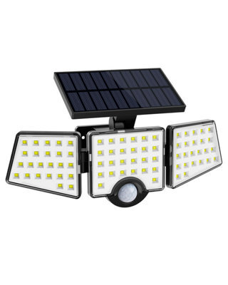 Lepro Solar Security Lights, 1200Lm Solar Floodlights Motion Sensor With 360 Degree, 3 Heads, Waterproof Solar Lights Outdoor - image 1