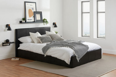 Birlea Berlin King Ottoman Bed Frame In Black - image 1