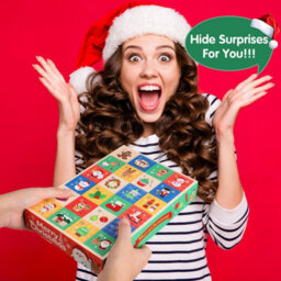 CLEFFNS 5Pcs Empty Christmas Advent Calendar Box To Fill, 24 Day Countdown Kit Festive Printed Panels With Santa, Snowmen, Stockings - thumbnail 3