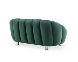Velvet Bottle Green 2 Seater Sofa - thumbnail 6