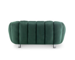 Velvet Bottle Green 2 Seater Sofa - thumbnail 7