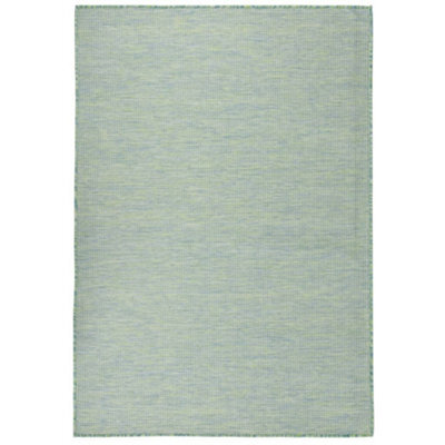 Berkfield Outdoor Flatweave Rug 160X230 Cm Turquoise