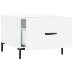 Berkfield Durable Coffee Tables 2Pcs High Gloss White 50X50X40 Cm Engineered Wood - thumbnail 7